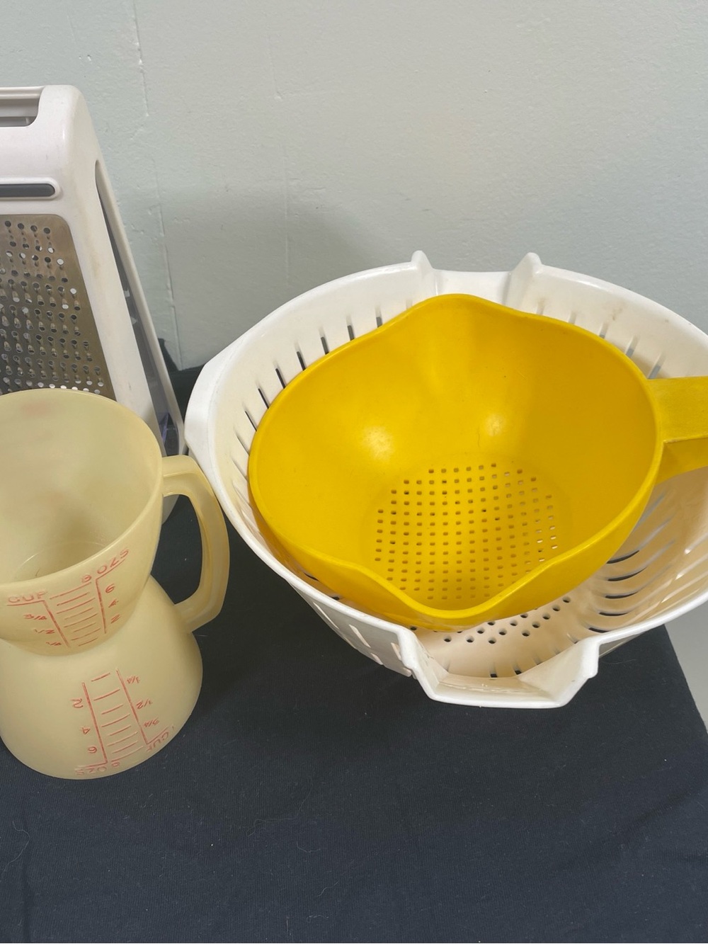 Yellow Plastic Strainer Bowl - Home Accents